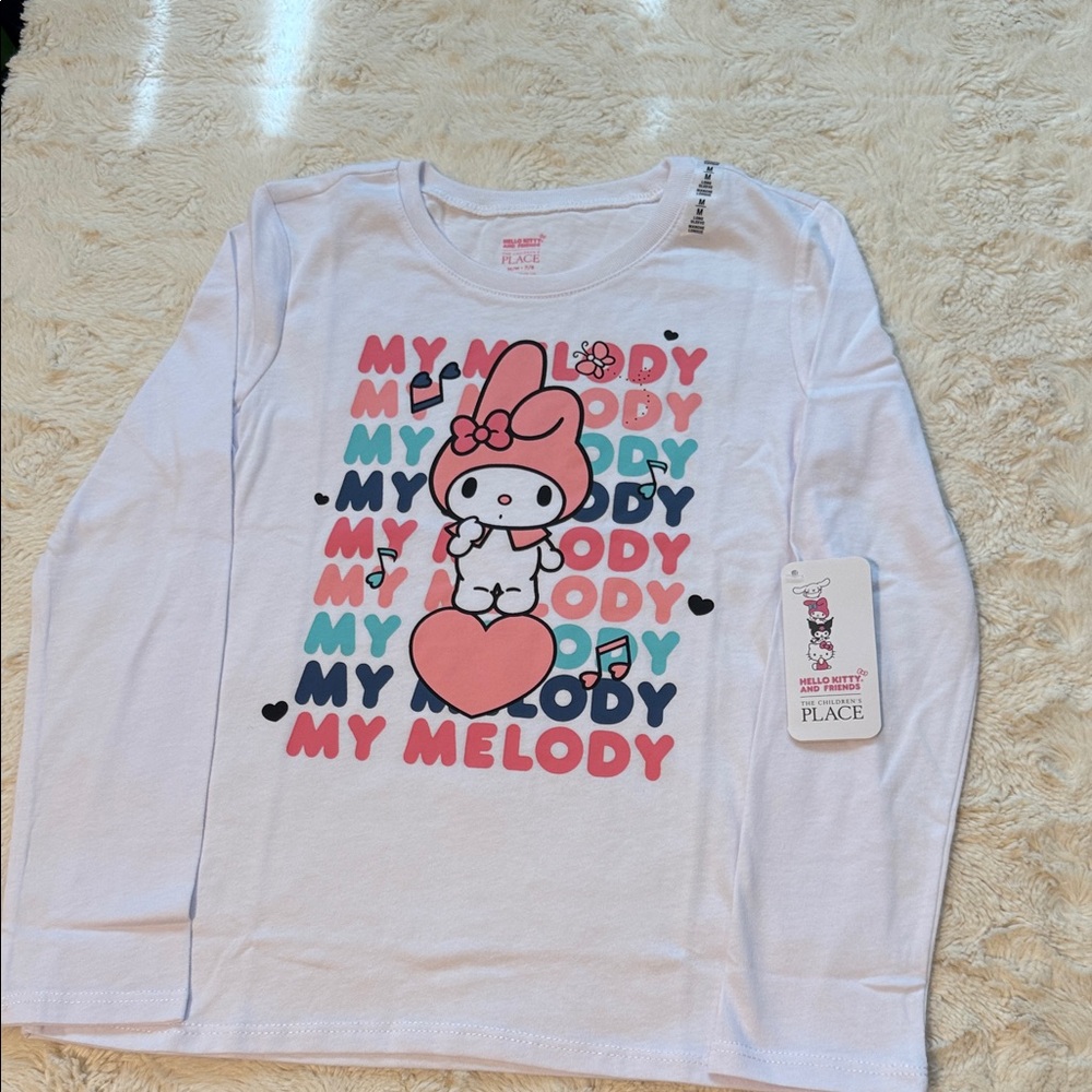The Children's Place My Melody Long Sleeve Shirt - White and Pink
